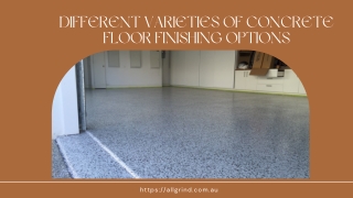 Different Varieties Of Concrete Floor Finishing Options