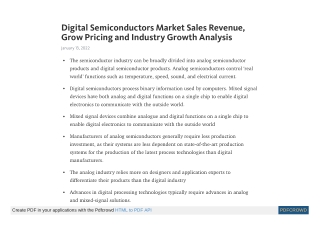 Digital Semiconductors Market - Global Industry Analysis 2031