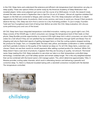 Chilisleep And Ebb Therapeutics Merge To Revolutionize Sleep