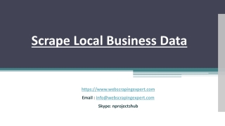 Scrape Local Business Data