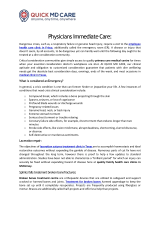 Physicians Immediate Care