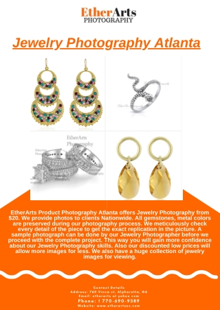 Jewelry Photography Atlanta