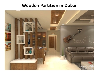 Wooden Partition in Dubai