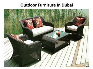 Outdoor Furniture in Dubai