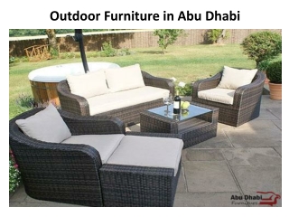 Outdoor Furniture in Abu Dhabi
