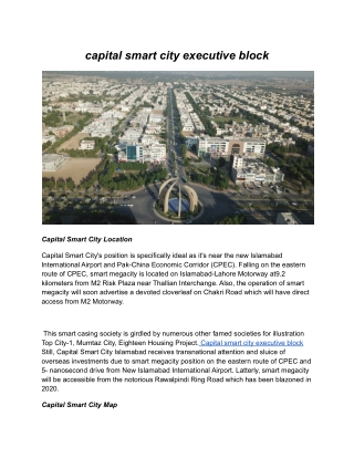 capital smart city executive block