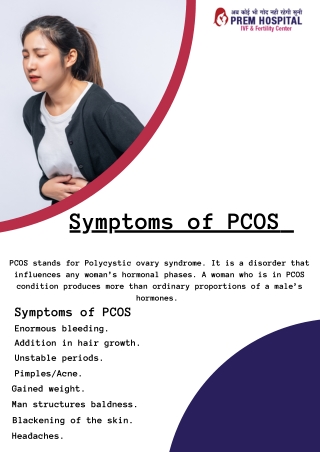 Symptoms of  PCOS