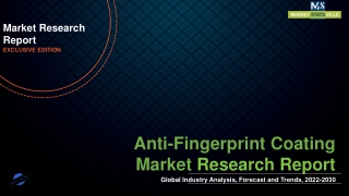Anti-Fingerprint Coating Market is Estimated to Perceive Exponential Growth