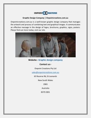 Graphic Design Company Onpointcreations.com