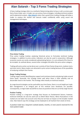 Alan Solarsh - Top 3 Forex Trading Strategies