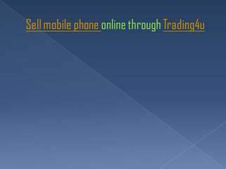 Sell mobile phone