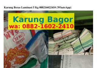Karung Beras Laminasi 5 Kg ౦88ᒿ_16౦ᒿ_ᒿԿ1౦{WA}