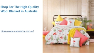 Shop For The High-Quality Wool Blanket in Australia