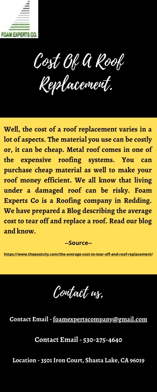 Cost Of A Roof Replacement