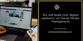 We will build your digital audience via Social Media Management