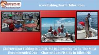 Charter Boat Fishing in Biloxi MS