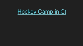 _Hockey Camp in Ct