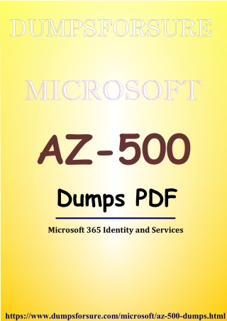 Trustworthy Microsoft AZ-500 Dumps - Achieve your Goals!