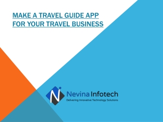 Make a Travel Guide App for your Travel Business