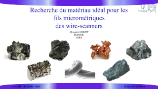 Alexandre MARIET BE/BI/ML CERN