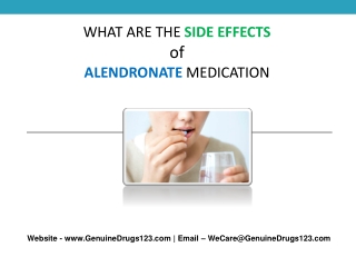What are the side effects of taking Alendronate Sodium