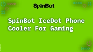 SpinBot IceDot Phone Cooler For Gaming