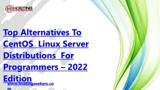 Top Alternatives To CentOS Linux Server Distributions For Programmers – 2022 Edition