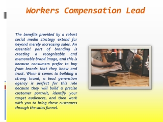 Workers Compensation Lead