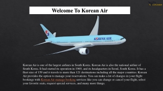 Korean Air Manage Booking  1-866-579-8033
