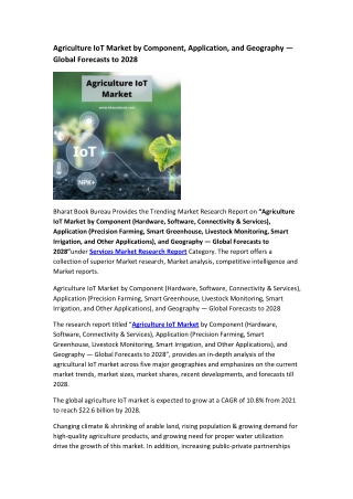 Global Agriculture IoT Market Research Report 2021-2028