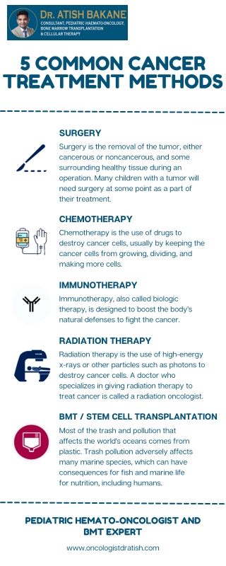 5 Common Cancer Treatment Methods