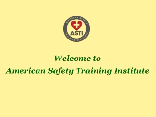 Get Online First Aid Certification by American Safety Training Institute