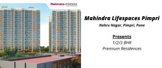 Mahindra Lifespaces Pimpri Nehru Nagar Pune E-Brochure Download