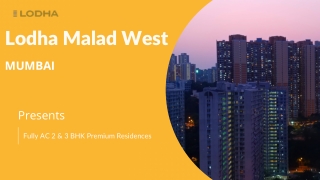 Lodha Malad West Mumbai E Brochure