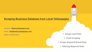 Scraping Business Database from Local Yellowpages