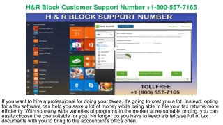 How to Uninstall H&R Block Software  +1(888) 653-5491