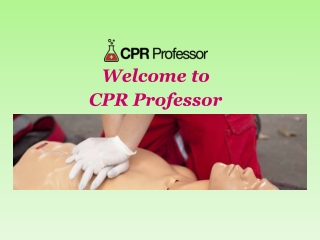 Enroll for Online First Aid Certification from CPR Professor