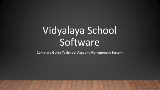 Complete Guide To School Account Management System