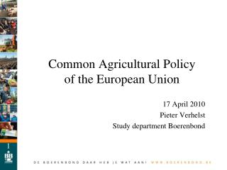 Common Agricultural Policy of the European Union