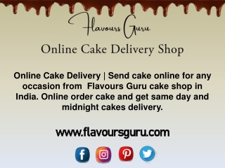 Online Cake Delivery Shop in Delhi NCR, Gurgaon - Flavours Guru