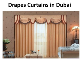 Drapes Curtains in Dubai