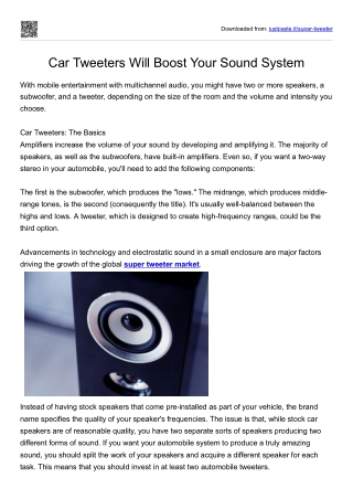 Super-Tweeter-market-pdf