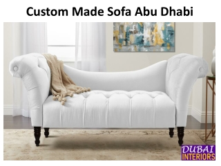 Custom Made Sofa Abu Dhabi