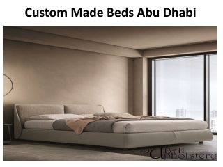 Custom Made Beds Abu Dhabi