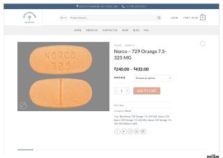 Buy Norco 729 Orange 7.5-325 MG Online in USA