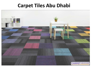 Carpet Tiles Abu Dhabi