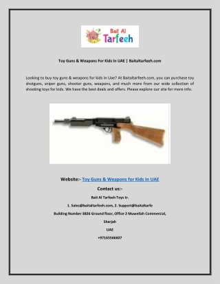 Toy Guns & Weapons For Kids In UAE  Baitaltarfeeh