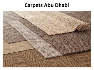 Carpets Abu Dhabi