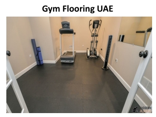 Gym Flooring UAE