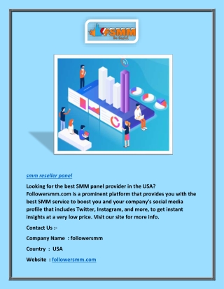 SMM Reseller Panel | Followersmm.com